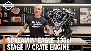 HarleyDavidson Screamin Eagle 135ci Stage IV Performance Crate Engine Overview [upl. by Bain]