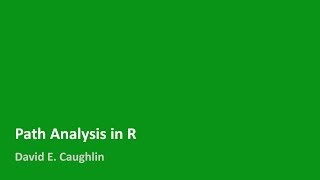 Path Analysis in R [upl. by Aieken]