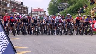 Mountain Bike Crosscountry Short Track CransMontana Men Elite 50fps 22 Jun 2024 [upl. by Moia]