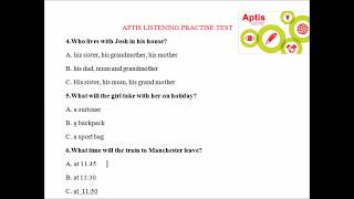 APTIS  LISTENING PRACTICE TEST SAMPLE 2 [upl. by Camroc]