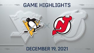 NHL Highlights  Penguins vs Devils  Dec 19 2021 [upl. by Acinnad]