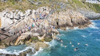 Vico Baths  Dalkey  DJI Mavic Air 2  Drone video  Dublin  Irish seascape [upl. by Varini185]