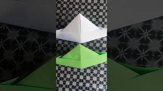 how to make paper 🤠 hat origami paper hat diy papermagictrick paperart viral origami papercraf [upl. by Eirrol785]