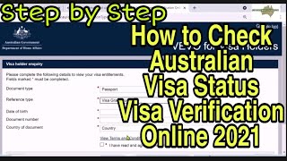 VEVO  Australia Visa Verification   How to Check Australian Visa Status online VEVOCheck [upl. by Fronniah839]