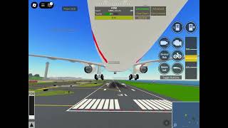 Landing A350 PTFS I Roblox [upl. by Nanice569]