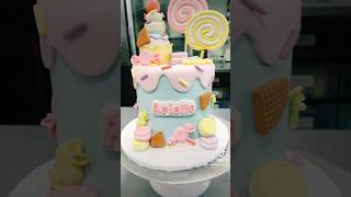 Making a CANDYLAND cake decoration cake cakedecorating candy learning tutorial [upl. by Karisa]