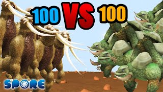 100 Behemoth vs 100 Methuselah  Titan War S1E4  SPORE [upl. by Isaiah]