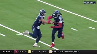 Zaire Franklin HUGE HIT on Derrick Henry [upl. by Scevor]