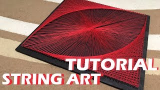 EASY STRING ART  TUTORIAL  DIY [upl. by Azmah]