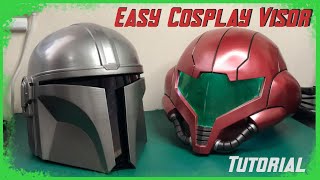 Easy Cosplay Visors for Mandalorian Helmets and More  Tutorial [upl. by Alyce]