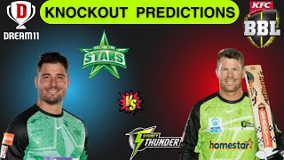 Sydney Thunder vs Melbourne Stars  Dream11 [upl. by Annaohj]