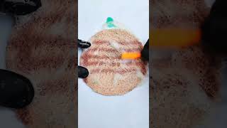 miniature dirty rug carpet cleaning with mini tools carpetcleaning miniature 1 rug [upl. by Alvita83]