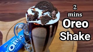 2 mins Thick Oreo MilkShake  Oreo Milkshake without Ice CreamOreo Shake [upl. by Cheyney]