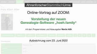 DIE NEUE GENEALOGIESOFTWARE quothoehfamilyquot [upl. by Ahsinrac]