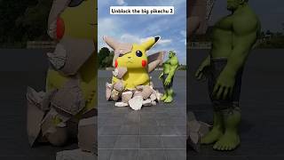 Unblock the big pikachu 2🤯3D Special Effects  3D Animation shorts [upl. by Navi]