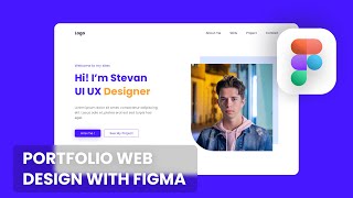 Create simple UI UX Portfolio with FIGMA [upl. by Timmy]