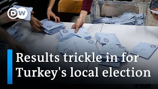 Vote counting underway in Turkeys local election  DW News [upl. by Aklam]