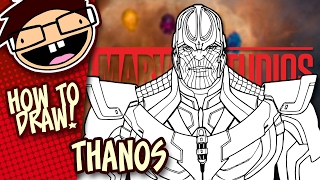 Avengers Infinity War Thanos  Drawing and Coloring Thanos  Marvel Avengers Coloring Pages [upl. by Inajar]