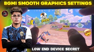 BGMI SMOOTH GRAPHICS SETTINGS ⁉️  HOW TO FIX LAG IN BGMI  BGMI LAG FIX TIPS AND TRICKS 2024 🔥 [upl. by Sivatco]