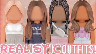 ROBLOX REALISTIC OUTFITS WITH CODES  LINKS  BLOXBURG BROOKHAVEN BERRY AVENUE [upl. by Giulio633]