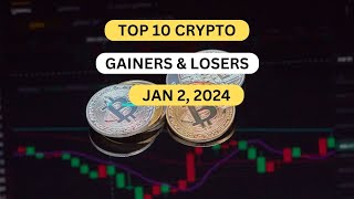 Top 10 Cryptocurrency Gainers amp Losers January 2 2024 [upl. by Annig914]