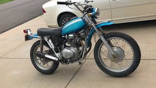 1970 Honda SL350 review [upl. by Ahsaz]