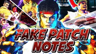 Street Fighter 6 FAKE PATCH NOTES MINI [upl. by Etta469]