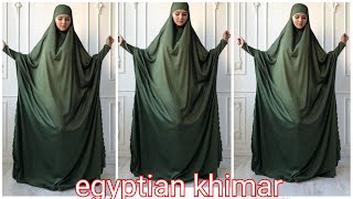 Egyptian khimarcutting and stitching tutorial [upl. by Russia]