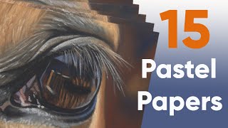 Pastel Paper Comparison  15 Different Papers [upl. by Ross334]