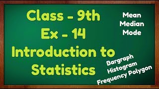 Class  9th Ex  14 Introduction Statistics Maths NCERT CBSE [upl. by Nahsad]