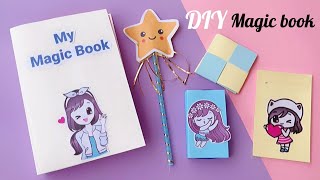 6 Paper magic in a book  DIY Cute magic Book  How to make paper magic book  DIY Paper magic [upl. by Burns479]