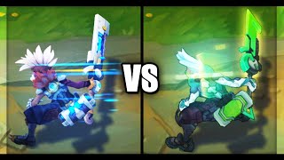 Pulsefire Ekko vs PROJECT Ekko Epic Skins Comparison League of Legends [upl. by Miquela902]