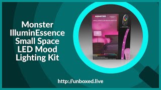 Monster IlluminEssence Small Space LED Mood Lighting Kit  PLuGHiTz Live Unboxed [upl. by Aidnama414]