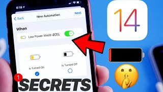 Automatically Turn ON Low Power Mode at ANY   iOS 14 Tricks [upl. by Ier]