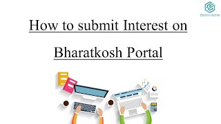 How to submit an interest on Bharatkosh portal in Hindi [upl. by Caterina]