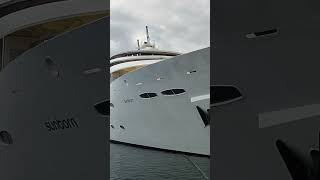 Sunborn Yacht Hotel Outside Tour ⛴️ London Custom House yacht hotel cruiseship london [upl. by Peltier]