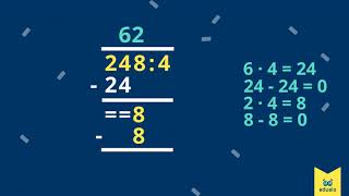 Dzielenie pisemne – Matematyka Klasa IV  Eduelopl [upl. by Tilagram605]