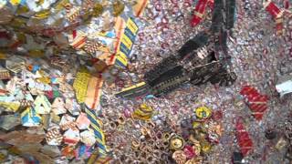 El Anatsui at Brooklyn Museum1 NYC August 2013 [upl. by Lehcem]