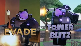 Evade  Many Tower Blitz References [upl. by Ryder996]