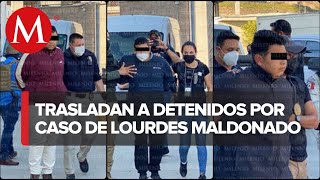 En BC trasladan a prisión a presuntos asesinos de periodista Lourdes Maldonado [upl. by Eylhsa]