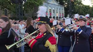 André Rieu Live 2024 8K  Hundreds of Brass Players Enter Vrijthof Square  4th July 2024 Maastricht [upl. by Olyhs]