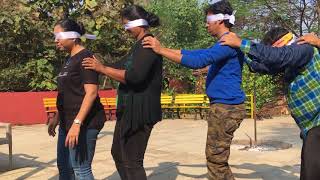 AMAZING TEAM BUILDING SNAKE GAME  Blindfold Communication [upl. by Harcourt]