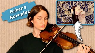 Fishers Hornpipe  Fiddle Tutorial [upl. by Nnor]