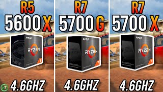 Ryzen 5 5600X vs Ryzen 7 5700G vs Ryzen 7 5700X [upl. by Natalee]