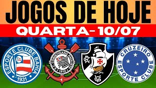 JOGOS DE HOJE BRASILEIRÃO I QUARTAFEIRA 10072024  JOGOS DE HOJE [upl. by Assened]