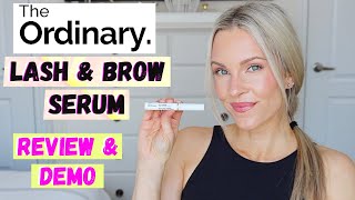 THE ORDINARY MULTIPEPTIDE LASH amp BROW SERUM REVIEW amp DEMO [upl. by Atiuqes]