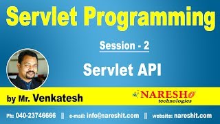 Servlet Tutorial  Servlet API  Servlet Programming Part2  MrVenkatesh [upl. by Eanrahs]