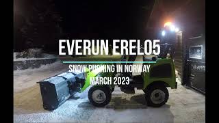 Everun EREL05 snow plowing [upl. by Aserehs]