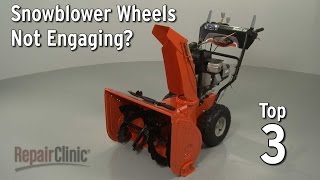 Snowblower Wheels Not Engaging — Snowblower Troubleshooting [upl. by Alleen315]