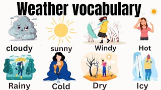 English Vocabulary Weather Vocabulary in English  Weather amp Natural Disasters [upl. by Joselow]